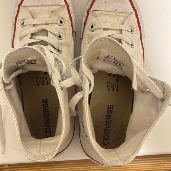 White High Top Converse | 7 - Picture 3 of 4